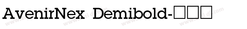 AvenirNex Demibold字体转换